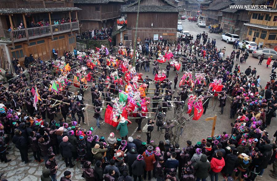 #CHINA-GUIZHOU-QIANDONGNAN-DONG PEOPLE-"TAI GUAN REN"(CN)
