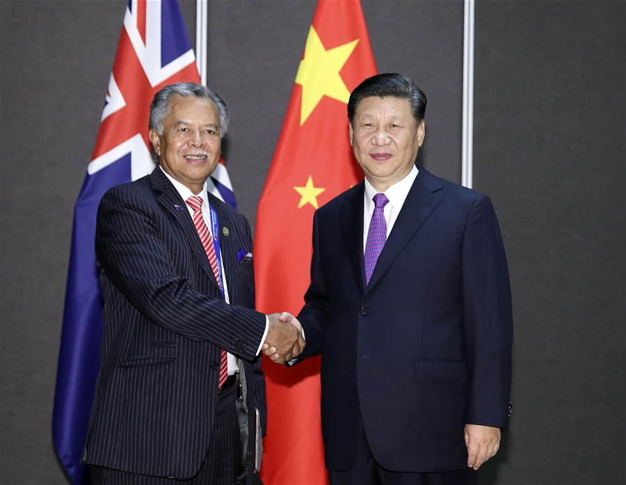 PAPUA NEW GUINEA-CHINA-XI JINPING-LEADERS OF PACIFIC ISLAND NATIONS-MEETING
