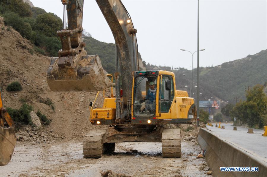 LEBANON-BATROUN-LANDSLIDE