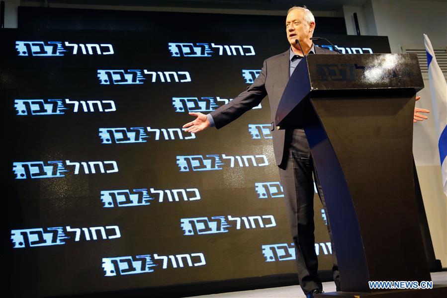 ISRAEL-ASHKELON-ELECTION CAMPAIGN-BENNY GANTZ