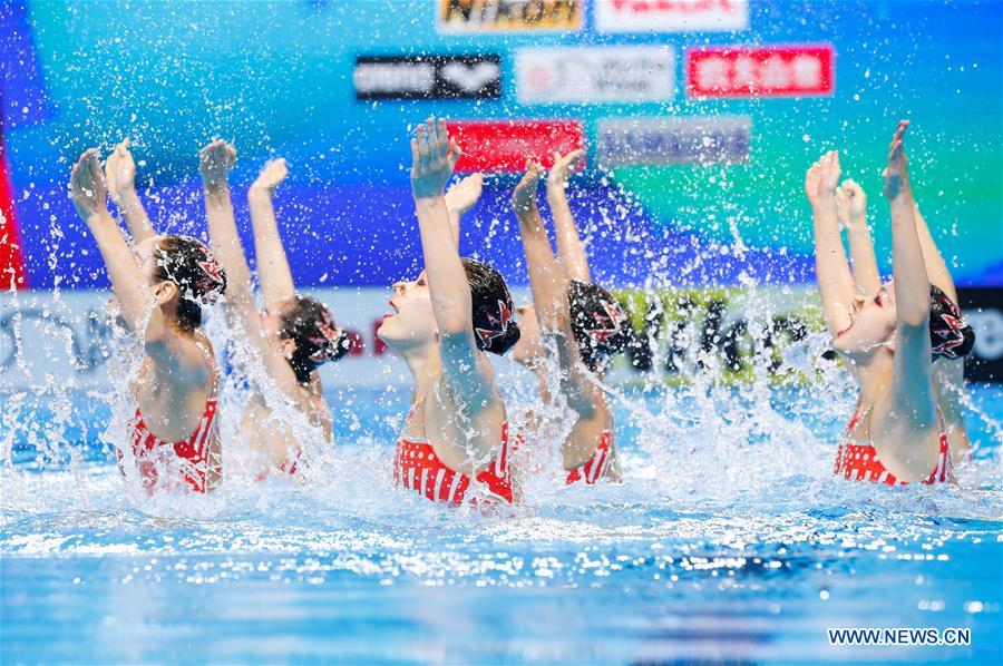(SP)SOUTH KOREA-GWANGJU-FINA WORLD CHAMPIONSHIPS-ARTISTIC SWIMMING-TEAM TECHNICAL PRELIMINARY