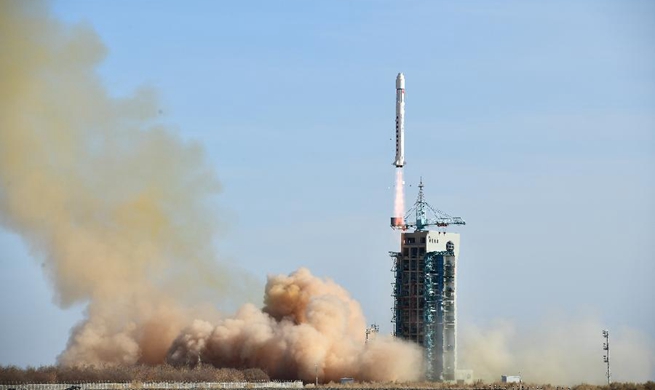 China launches electromagnetic satellite to study earthquake
precursors