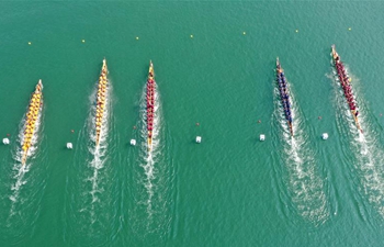 Dragon boat race held in Guangxi to celebrate 70th anniversary of PRC founding