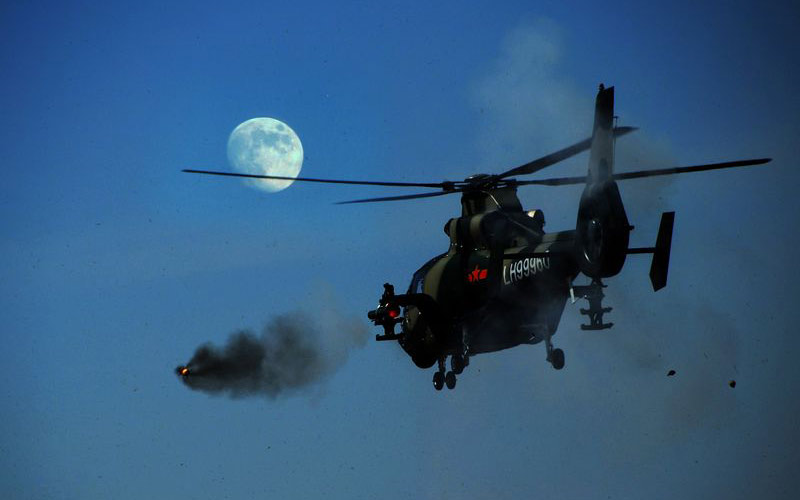 蓋旭輝作品:硝煙彌漫天地間