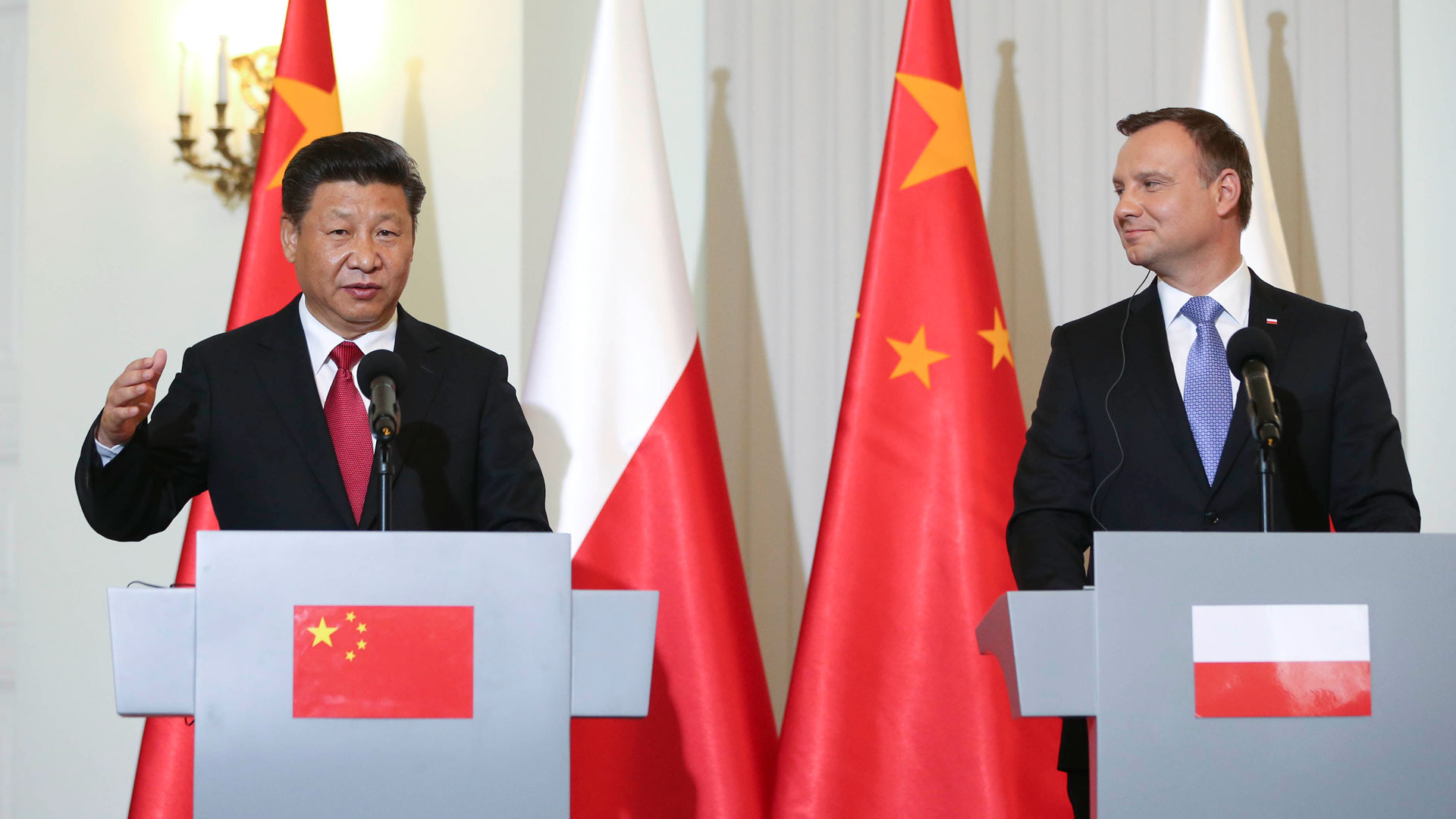 習近平同波蘭總統杜達舉行會談