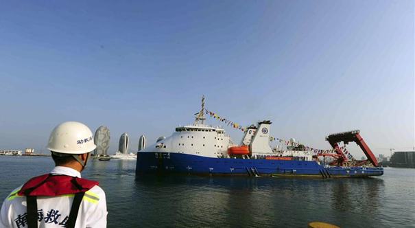 &ldquo;探索一號&rdquo;科考船返航三亞