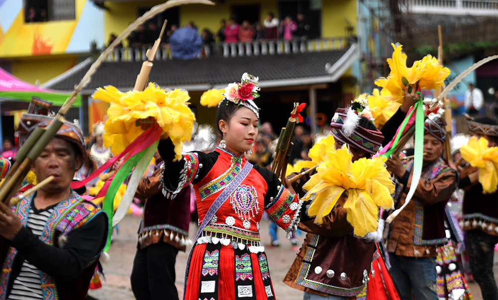 廣西融安：苗族群眾歡慶&ldquo;芒蒿節&rdquo;