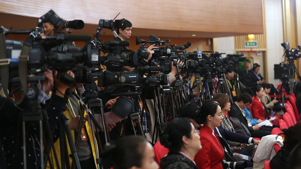 集體采訪活動現場