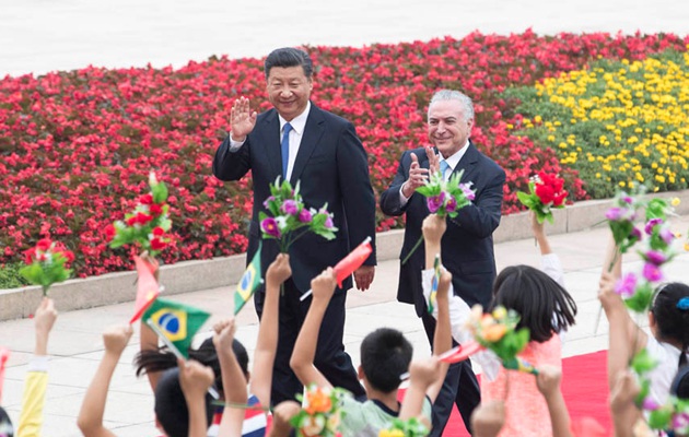 習(xí)近平舉行儀式歡迎巴西聯(lián)邦共和國(guó)總統(tǒng)訪(fǎng)華